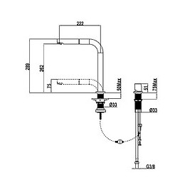 Magic Mitigeur Évier Chromé Escamotable 2 Trous 'spécial Fenêtre'