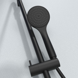 Essesmart Colonne De Douche Noire Mat Sans Mitigeur