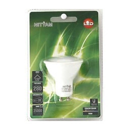 Led Blister 1 Ampoule Spot Gu10 4w 300 Lumens 2.8k