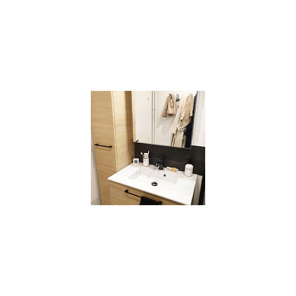 Cambridge Mitigeur Lavabo Orb Noir Vieilli