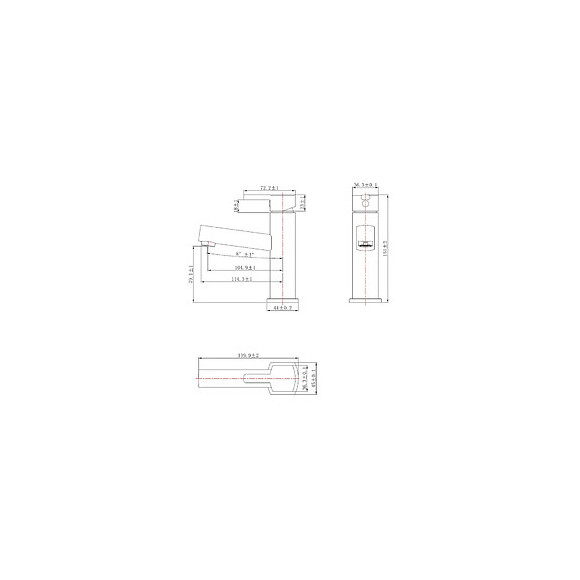 Scoop Mitigeur Lave Mains Carré Noir Eau Chaude Et Froide