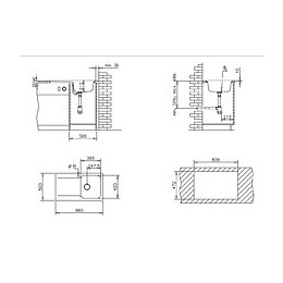 Lisse Évier Réversible 1 Cuve 1 Égouttoir En Résine Gris