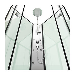Cabine De Douche 85x85x225cm 1/4 De Cercle - Zeeny
