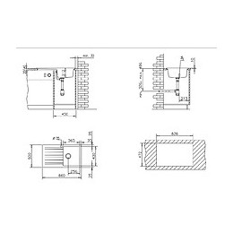 Sierra Évier 1 Cuve 1 Égouttoir En Résine Noir