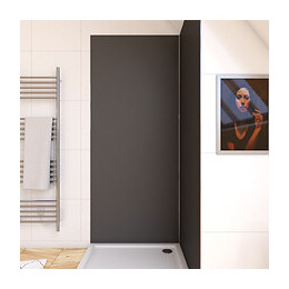 Panneau Mural De Douche Gris En Aluminium - 90 X 210 Cm - Wall'it Gris 90