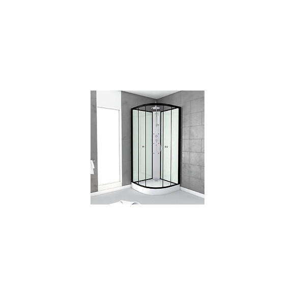 Cabine De Douche 85x85x225cm 1/4 De Cercle - Zeeny