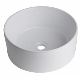 Vasque À Poser Ronde En Céramique Blanc