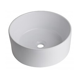Vasque À Poser Ronde En Céramique Blanc