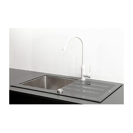 Arum Mitigeur Évier Blanc