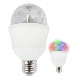 Ampoule Led E27 3w Disco Rotative Rgb 360°