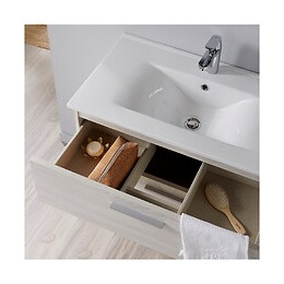Meuble De Salle De Bain Mall 80 Cm Couleur Bois Blanchi Hibernian