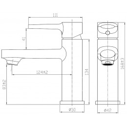 Branch Mitigeur Lavabo Chrome
