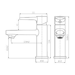 Branch Mitigeur Lavabo Chrome