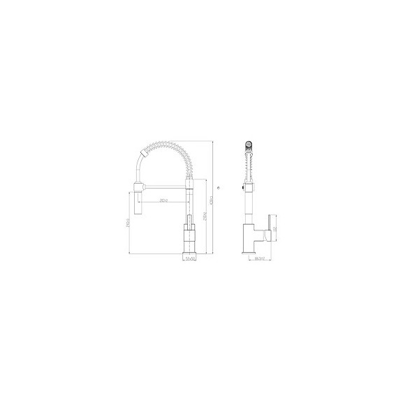Jackii Mitigeur Évier À Douchette Chromé