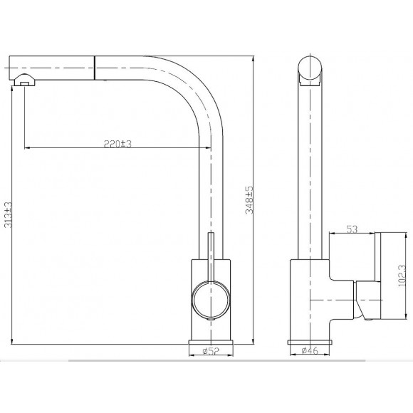 Arko Mitigeur Evier À Douchette Façon Inox