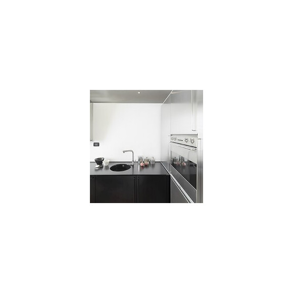 Nautileco Mitigeur Évier Façon Inox Avec Poignée Ajourée