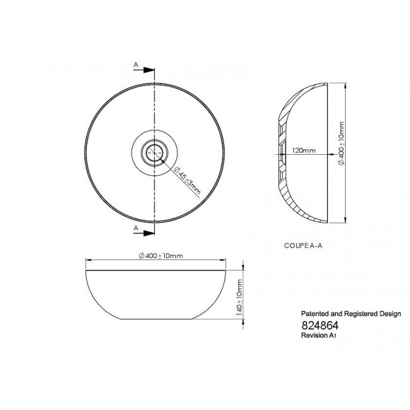 Vasque À Poser En Céramique Borea