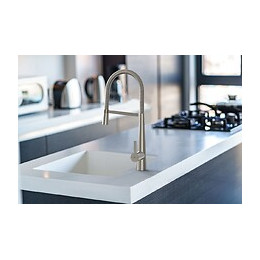 Muze Mitigeur Évier À Douchette Façon Inox