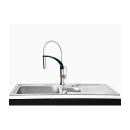 Arche Mitigeur Évier À Douchette Façon Inox