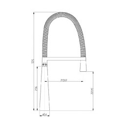 Muze Mitigeur Évier À Douchette Façon Inox