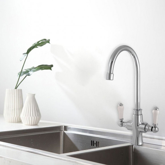 Edimbourg Mélangeur Évier Chromé