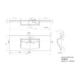 Plan De Toilette En Polybéton Simple Vasque 120 Cm Flex