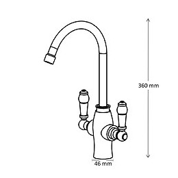 Edimbourg Mélangeur Évier Chromé