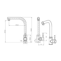 Trendy 2 Mitigeur Évier Façon Inox