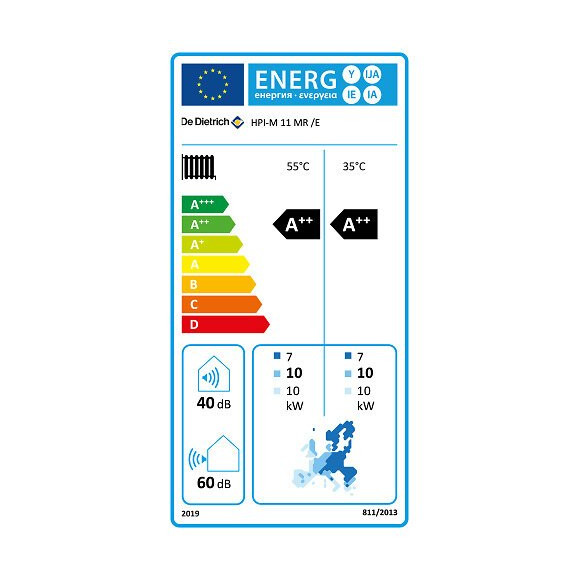 Pompe À Chaleur Air / Eau Monobloc Hpi-m De Dietrich 11 Kw Avec Appoint Électrique
