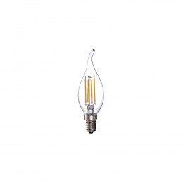 Ampoule Led-s19 Filament Flamme Claire Ca35 - E14 - 5w - 2 700k - 400lm
