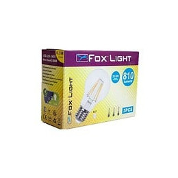 Ampoule Led-s19 Filament Claire A60 - E27 - 6w - 360° - 3 000k - 810lm - 3 Pcs