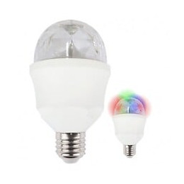 Ampoule Led E27 3w Disco Rotative Rgb 360°