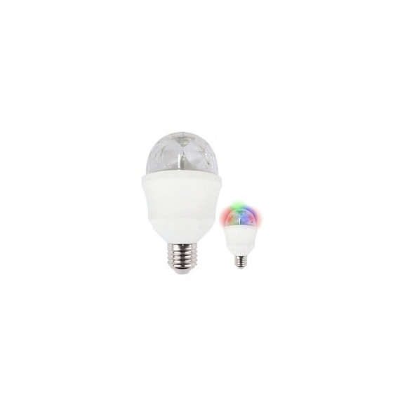 Ampoule Led E27 3w Disco Rotative Rgb 360°