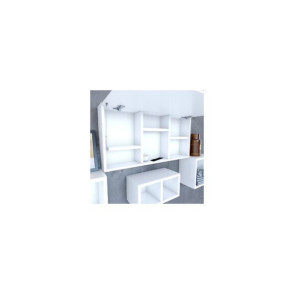 Armoire De Toilette Avec Miroir Et Porte A Fermeture Progressive - Personalyz Rectangle