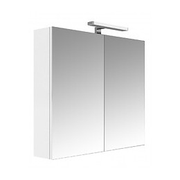 Armoire De Toilette Éclairante Juno 80 Cm 2 Portes Blanche