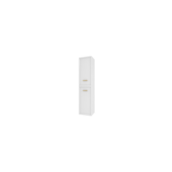 Colonne De Salle De Bain Scandinave Blanc A Suspendre - H150xp25xl35cm - Nordik Basis