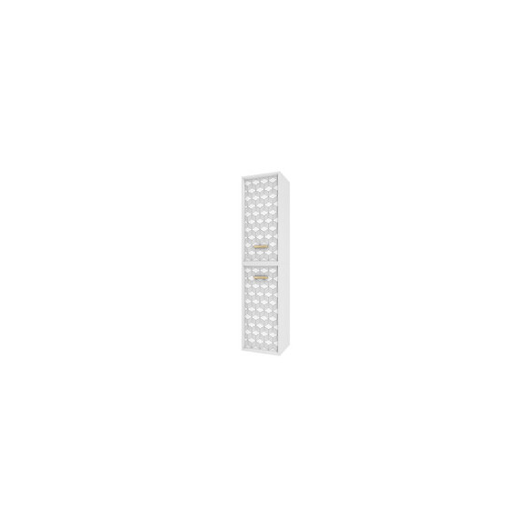 Colonne De Salle De Bain Scandinave Blanc A Suspendre - H150xp25xl35cm - Nordik Tegninger