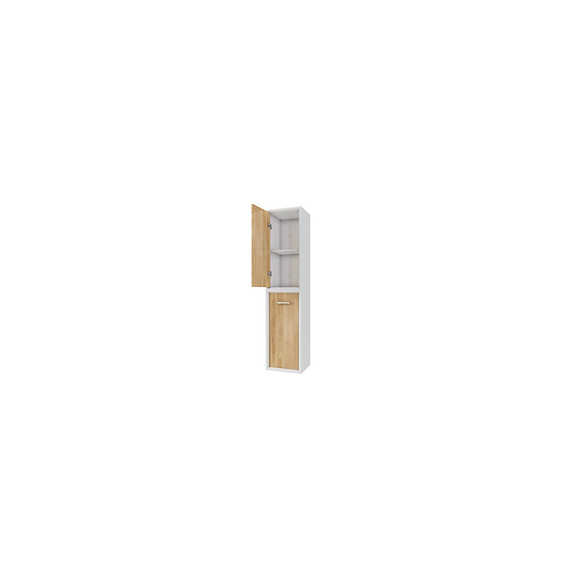 Colonne De Salle De Bain Scandinave Blanc A Suspendre - H150xp25xl35cm - Nordik Naturlig