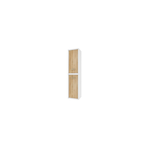 Colonne De Salle De Bain Scandinave Blanc A Suspendre - H150xp25xl35cm - Nordik Naturlig