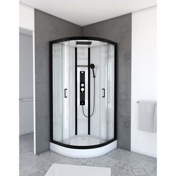 Cabine De Douche 1/4 De Cercle 90x90x215cm - Factory Round