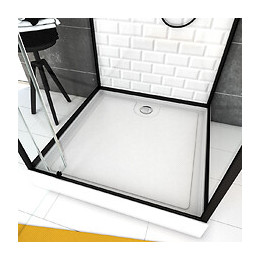 Cabine De Douche Carrée 80x80x230cm À Motif Carreaux De Métro - Underground Square 80