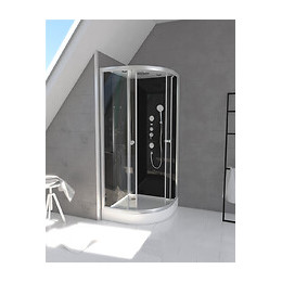 Cabine De Douche Raven Round 1/4 De Cercle 90x90x215cm
