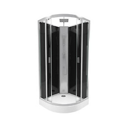 Cabine De Douche 1/4 De Cercle 85x85x225cm - Douche De Tete Reglable En Hauteur - Lift Up