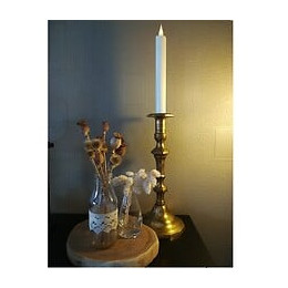 Bougie Flamme Led Vacillante - Cire Véritable - 25cm