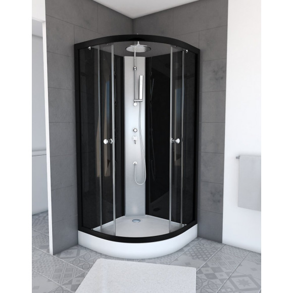 Cabine De Douche 1/4 De Cercle 85x85x225cm - Nebula