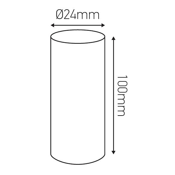 Fourreau D.24 Ivoire Patine H.100mm Avec Gouttes
