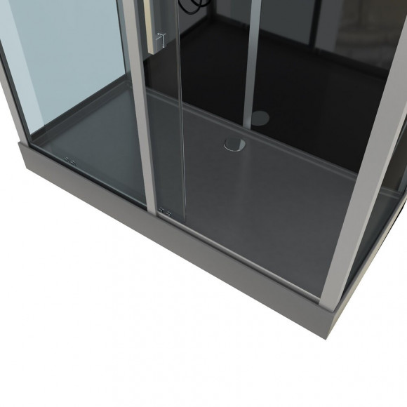 Cabine De Douche Rectangle 150x75x225cm - Cosmos Xxl