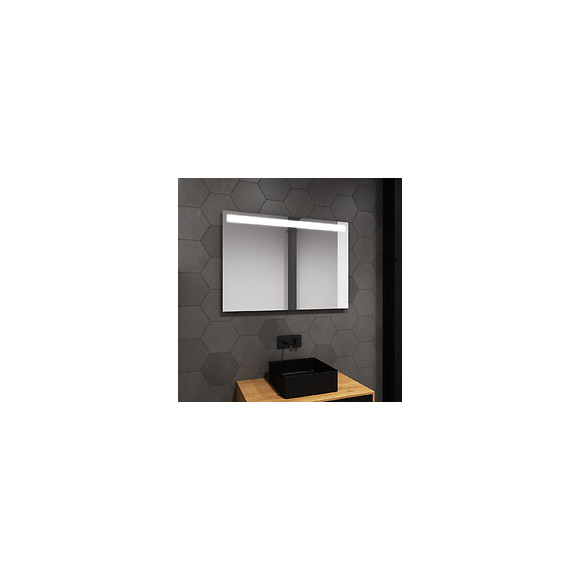 Miroir Salle De Bain Led Auto-éclairant High Line 80x60cm