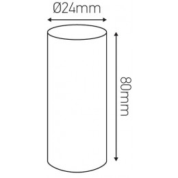 Fourreau D.24 Marron Patiné H.80mm Avec Gouttes