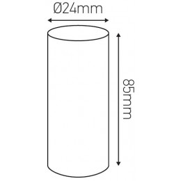 Fourreau D.24 Blanc Antique H.85mm Avec Gouttes
